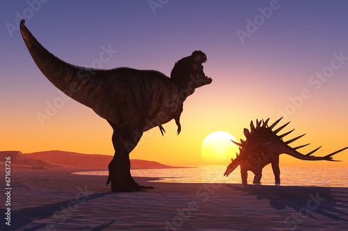 Nowoczesny obraz na płótnie The dinosaur