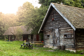 old wooden house in the middle of nowhere