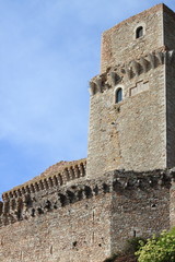 Sticker - Major Fortress in Assisi, Italy