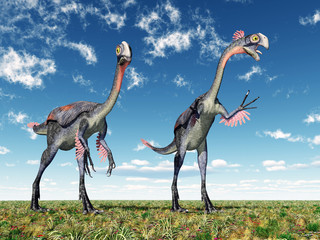 Plakat dinozaur 3d natura zwierzę krajobraz