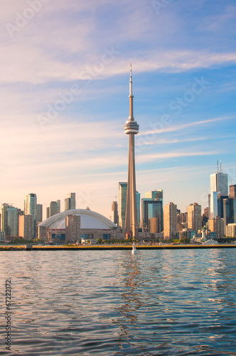 Fotografia CN Tower and Toronto city view