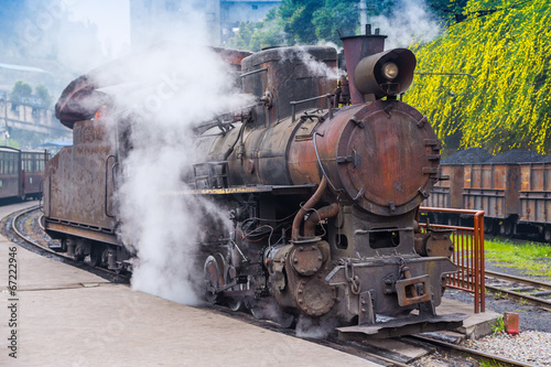 Naklejka - mata magnetyczna na lodówkę steam train