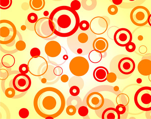 Wall Mural - Vector fashion orange background