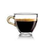 Fototapeta Kuchnia - Caffè in tazza di vetro