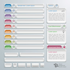 Infographics Web Banner & Label Design