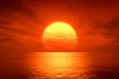 Leinwandbild Motiv red sunset
