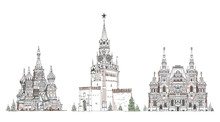Sketch Collection, Moscow Famous Buildings