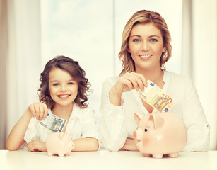 Wall Mural - mother and daughter