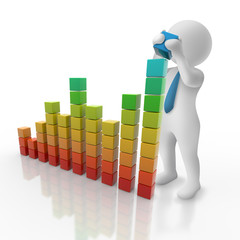 Fototapete - financial growth concept
