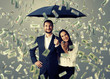 © ArtFamily - couple under money rain