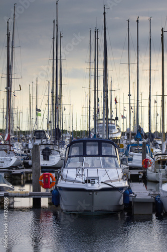 Naklejka na meble marina boats