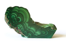 Polished Malachite From The Congo. 13cm Long.