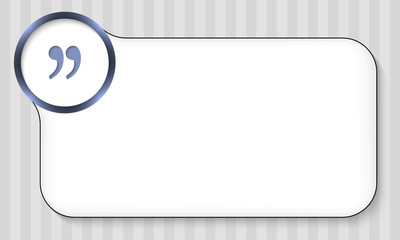 Poster - frame for any text with quotation mark