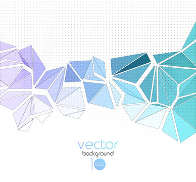 Vector abstract geometric background with triangle
