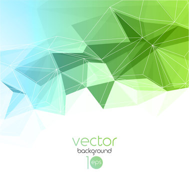 Vector abstract geometric background with triangle