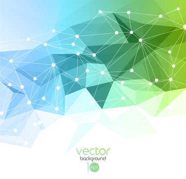 Vector abstract geometric background with triangle