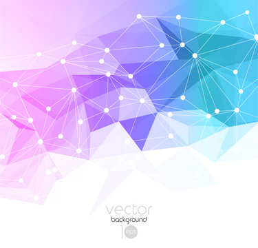 Vector abstract geometric background with triangle