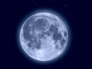 Wall Mural - Moon and stars