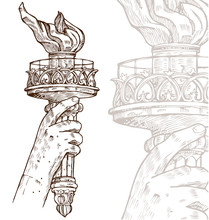 Statue Of Liberty With Torch