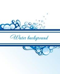 Abstract water splashes background