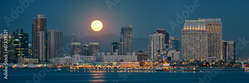 Fototapeta do kuchni San Diego downtown skyline