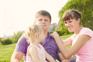 Couple with daughter c