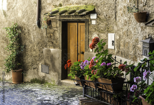 Obraz w ramie Traditional Italian homes
