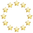 golden stars in a circle