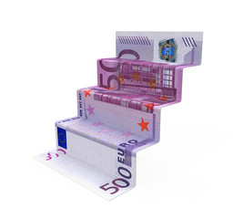 Sticker - Staircase Money Origami