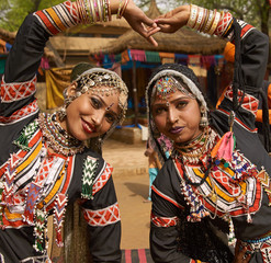 Wall Mural - Tribal Dancers of India