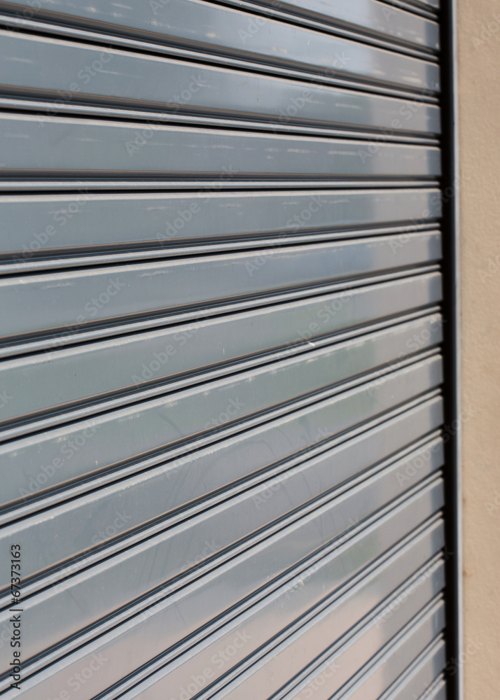 steel roller shutter door Stock Photo | Adobe Stock