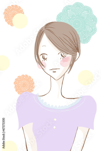 すべての動物の画像 元のショートカット 女性 イラスト