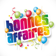 Poster - Bonnes affaires