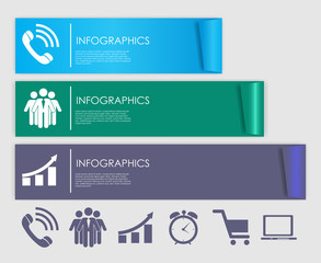 Wall Mural - Infographic Templates for Business Vector Illustration.