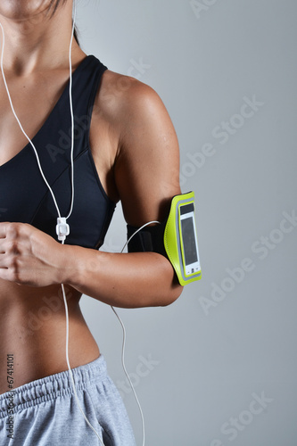 Foto beautiful fitness woman posing, close up