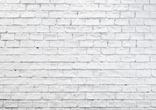 White Misty Brick Wall For Background Or Texture