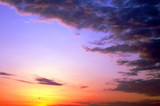 Fototapeta  - Sky background on sunset
