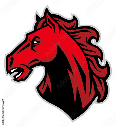 Fototapeta  mustang head mascot