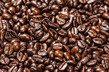 coffee beans close-up