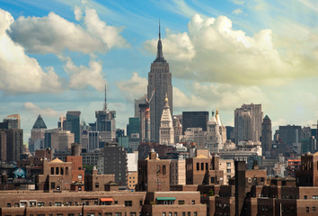 Wall Mural - View of New York City from Brooklyn Bridge