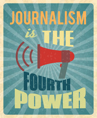 Wall Mural - Journalism poster