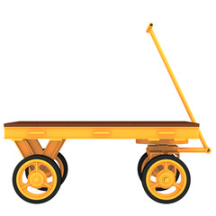 Wall Mural - Working trolley