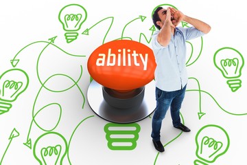 Poster - Ability against orange push button