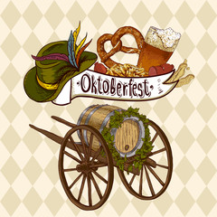 Wall Mural - Oktoberfest celebration design