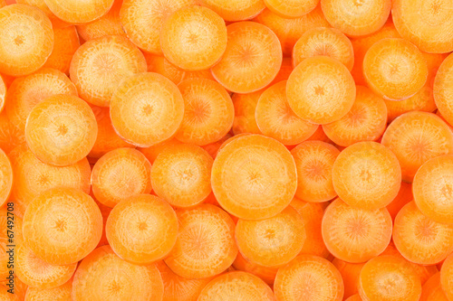 Fotografía background of carrot slices
