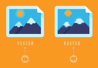 Raster vs vector concept