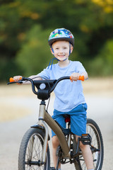 Canvas Print - kid riding bicycle