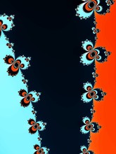 Decorative Fractal Background Ina Bright Colors