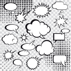 Wall Mural - Comic speech bubbles