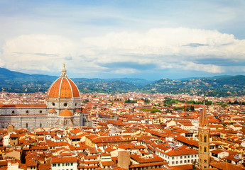 Above view of old Florence